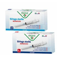 SIRINGA MONOUSO 2,5ML PROFAR